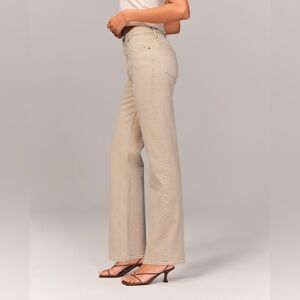 Abercrombie relaxed 90s high rise jeans in oat
